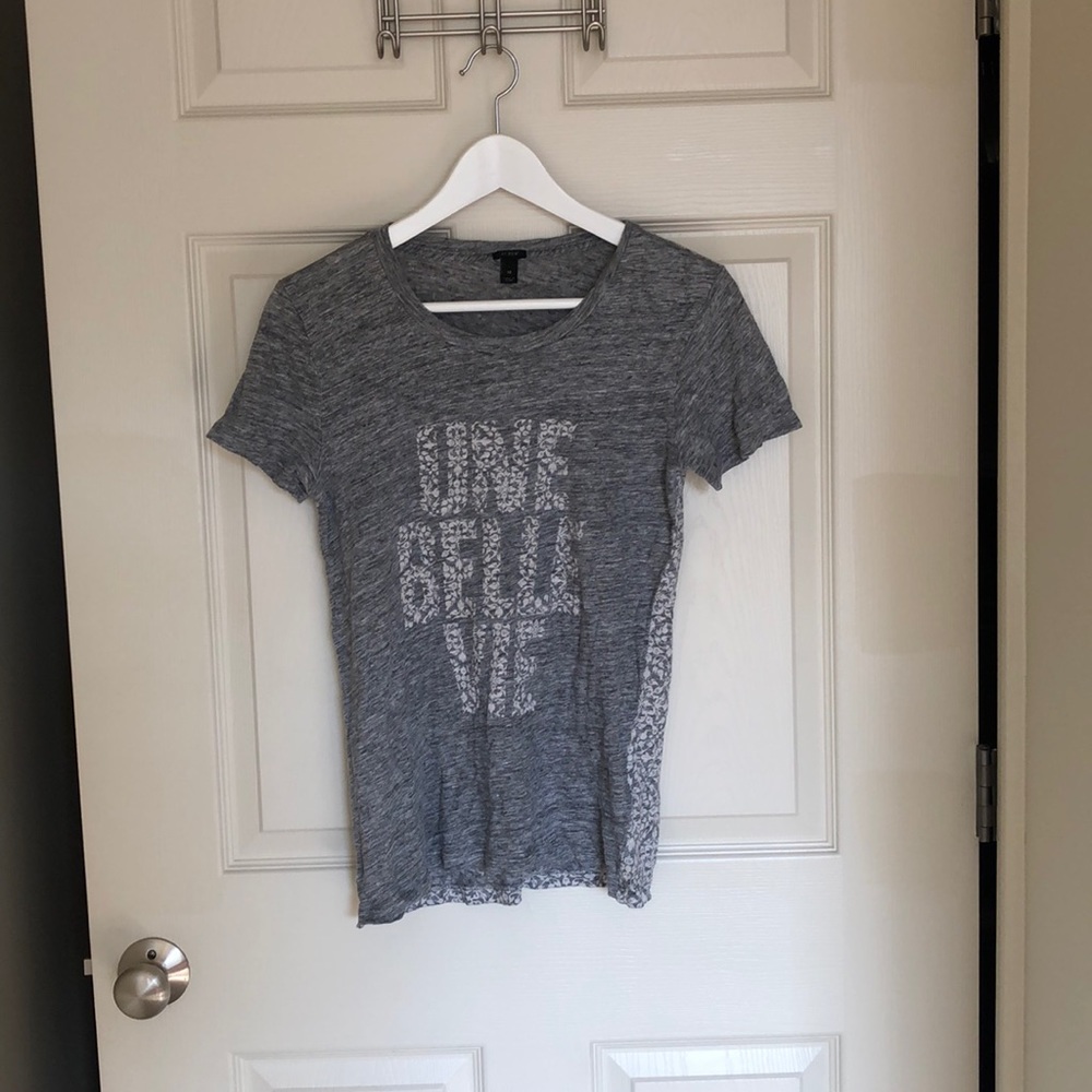 J. Crew une believe graphic tshirt